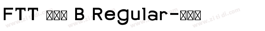 FTT スーラ B Regular字体转换